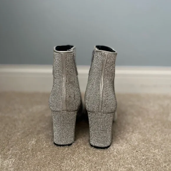 Rhinestone Ankle Boots - size 7 - Picture 3 of 4